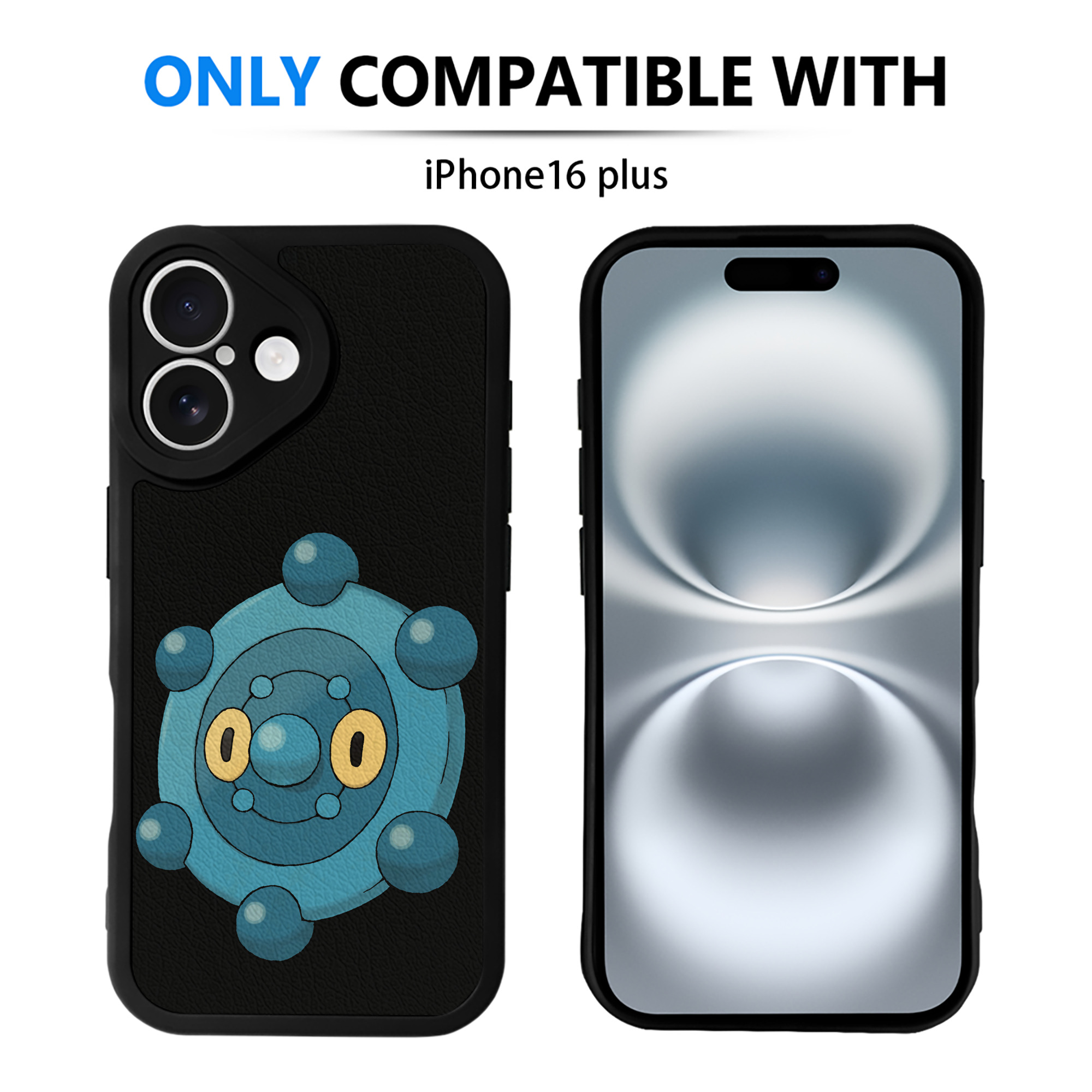 （画像用） ポケットモンスター Pokémon 【iPhone 16シリーズ対応】シリコンスマホケース（レザー調） 材質：シリコン